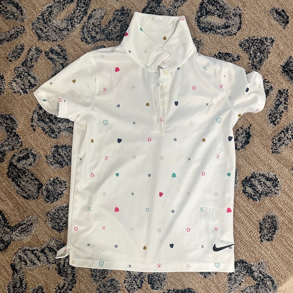 Nike Kids Polo with Colorful Pattern